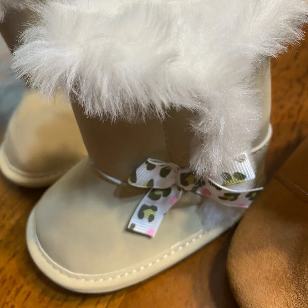 Child of mine and unbranded pair of boots. (2pair) Size 2.  Infant winter boots.